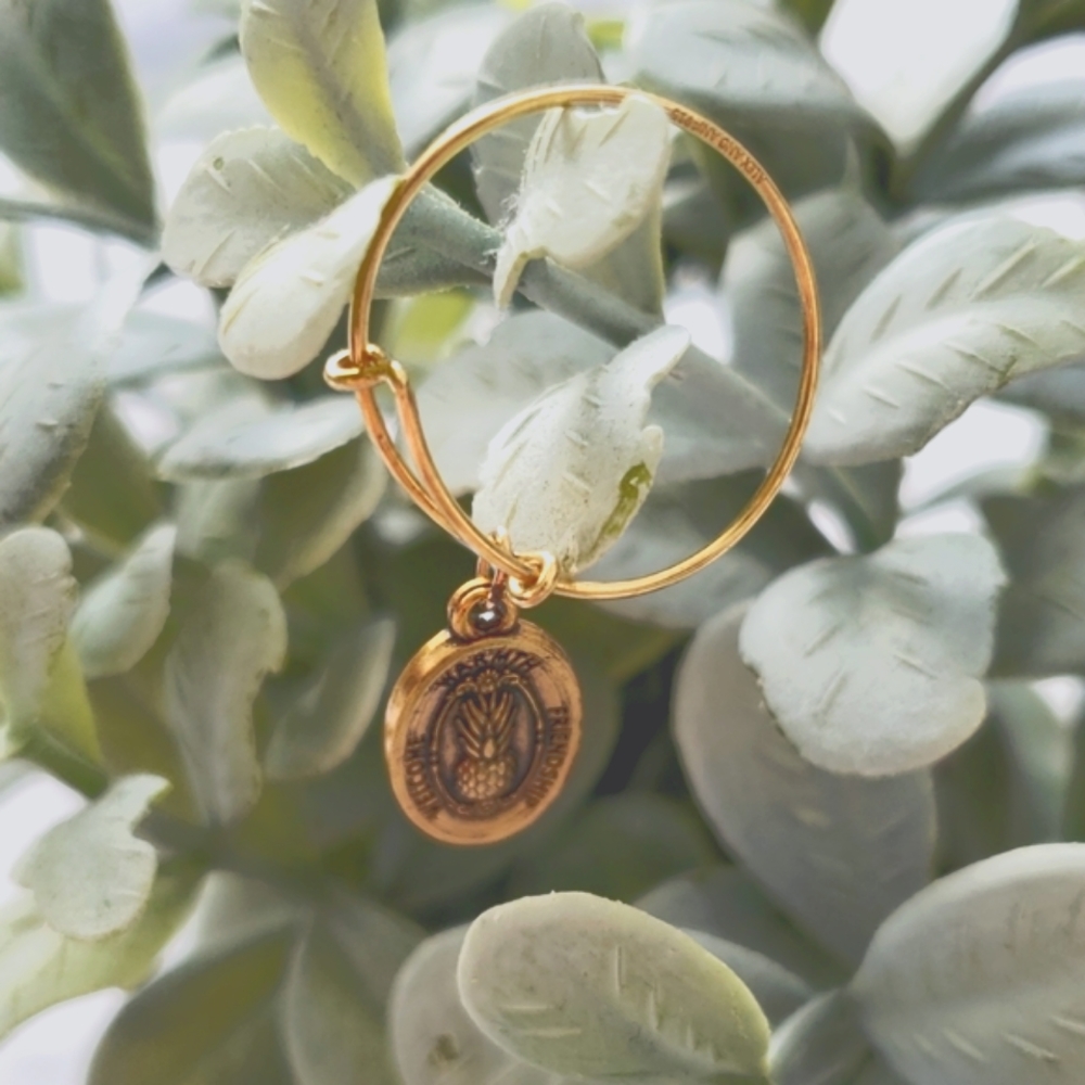 Alex and Ani Pineapple Gold Ring